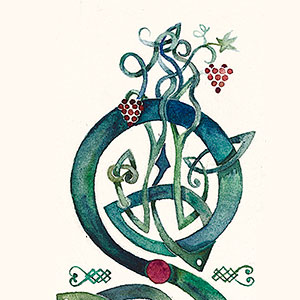See I Have Engraved You  -  calligraphy detail